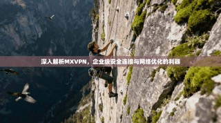 深入解析MXVPN，企业级安全连接与网络优化的利器