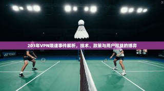 203年VPN限速事件解析，技术、政策与用户权益的博弈