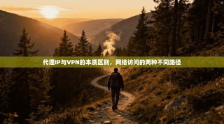代理IP与VPN的本质区别，网络访问的两种不同路径
