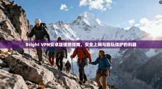 Bright VPN安卓版使用指南，安全上网与隐私保护的利器