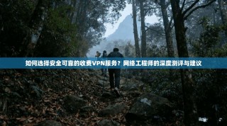 如何选择安全可靠的收费VPN服务？网络工程师的深度测评与建议