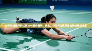 知乎精选推荐的优质VPN服务解析，安全、稳定与合规并重的网络连接方案