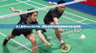 深入解析Host与VPN，网络连接中的关键角色与安全机制