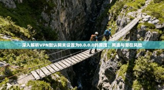 深入解析VPN默认网关设置为0.0.0.0的原理、用途与潜在风险