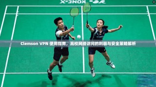 Clemson VPN 使用指南，高校网络访问的利器与安全策略解析