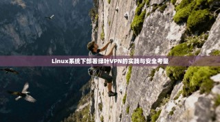 Linux系统下部署绿叶VPN的实践与安全考量