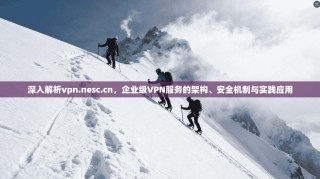 深入解析vpn.nesc.cn，企业级VPN服务的架构、安全机制与实践应用