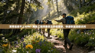 宽带连接不上VPN？网络工程师教你五步排查法，快速恢复远程访问