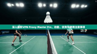 深入解析VPN Proxy Master Pro，功能、优势与使用注意事项