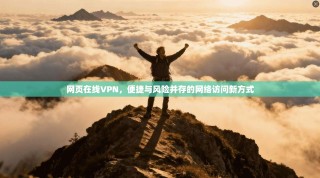 网页在线VPN，便捷与风险并存的网络访问新方式