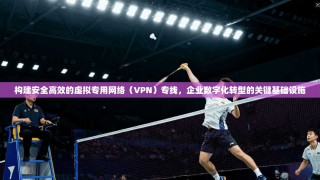 构建安全高效的虚拟专用网络（VPN）专线，企业数字化转型的关键基础设施