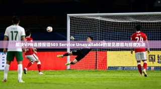 解决VPN连接报错503 Service Unavailable的常见原因与排查方法