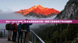 Blue Lamp VPN，安全与隐私的双刃剑—网络工程师视角下的深度解析