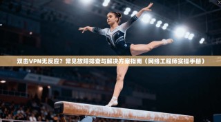 双击VPN无反应？常见故障排查与解决方案指南（网络工程师实操手册）