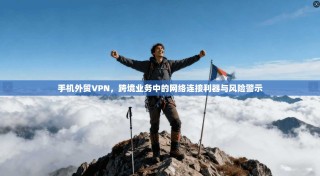手机外贸VPN，跨境业务中的网络连接利器与风险警示