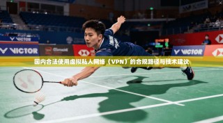 国内合法使用虚拟私人网络（VPN）的合规路径与技术建议