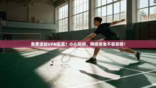 免费添加VPN配置？小心陷阱，网络安全不容忽视！