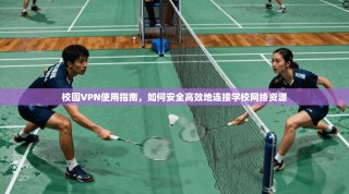 校园VPN使用指南，如何安全高效地连接学校网络资源