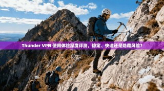 Thunder VPN 使用体验深度评测，稳定、快速还是隐藏风险？