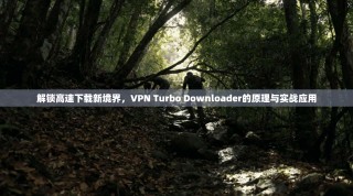 解锁高速下载新境界，VPN Turbo Downloader的原理与实战应用