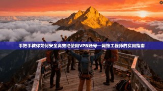 手把手教你如何安全高效地使用VPN账号—网络工程师的实用指南