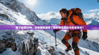 除了传统VPN，还有哪些值得了解的网络隐私与安全技术？