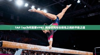 TAP Tap为何需要VPN？网络访问与合规性之间的平衡之道