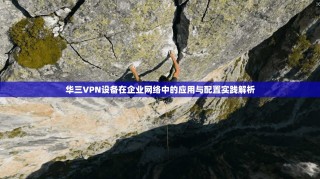 华三VPN设备在企业网络中的应用与配置实践解析