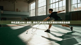 手机没有VPN？别慌！教你几种安全替代方案提升网络自由度