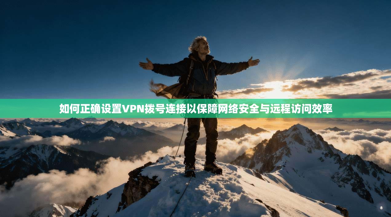 如何正确设置VPN拨号连接以保障网络安全与远程访问效率  第1张